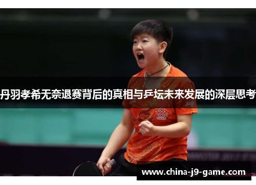 丹羽孝希无奈退赛背后的真相与乒坛未来发展的深层思考